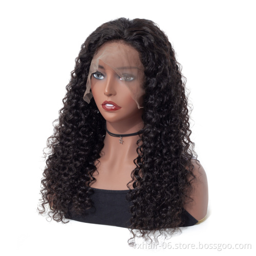 China Manufacturer 100% Cuticle Aligned Brazilian Human Hair Full Lace Wigs
